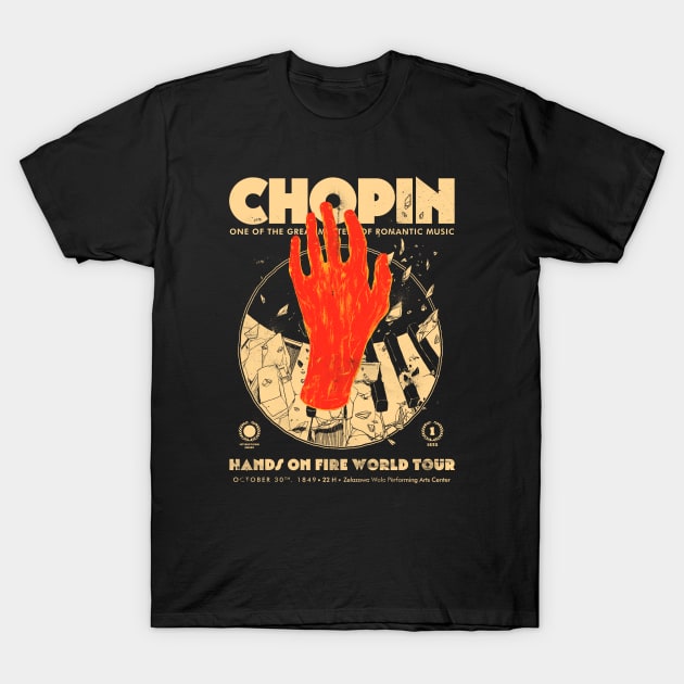 Fryderyk Chopin T-Shirt by hafaell